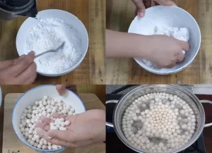 cách làm trân châu trắng